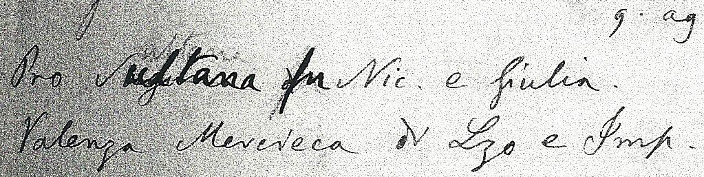 Transcription du mariage de Pietro SOLTANA avec Valenza MERCIECA, par G. GATT Transcription du mariage de Pietro SOLTANA avec Valenza MERCIECA, par G. GATT